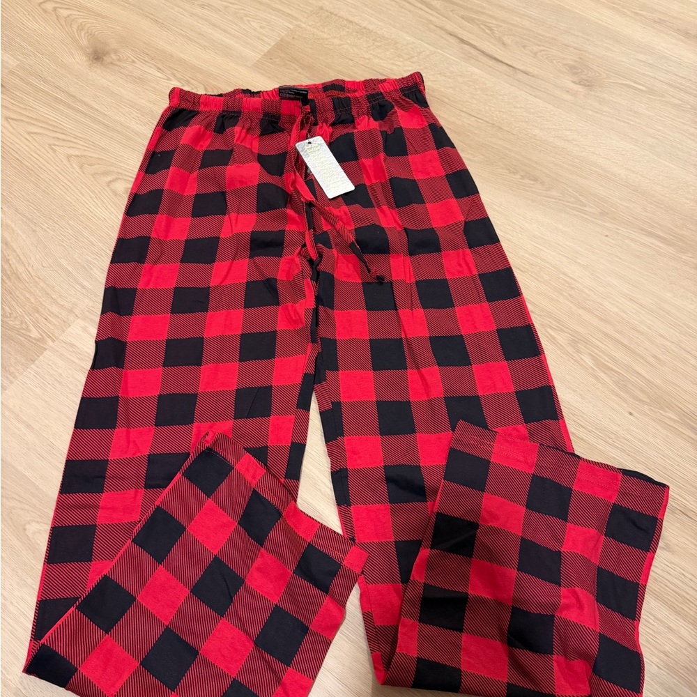 Just Love Red and Black Checkered Pajama Pants